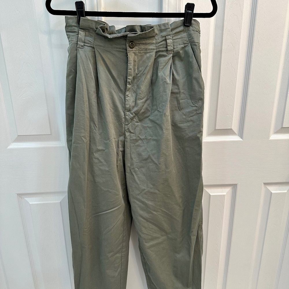 Everlane Organic Cotton Paperbag Waist Pants